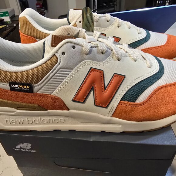 New Balance 997H CORDURA FABRIC Sea Salt Orange CM997HZD Men's Size 12 NEW SHOES - Picture 7 of 12